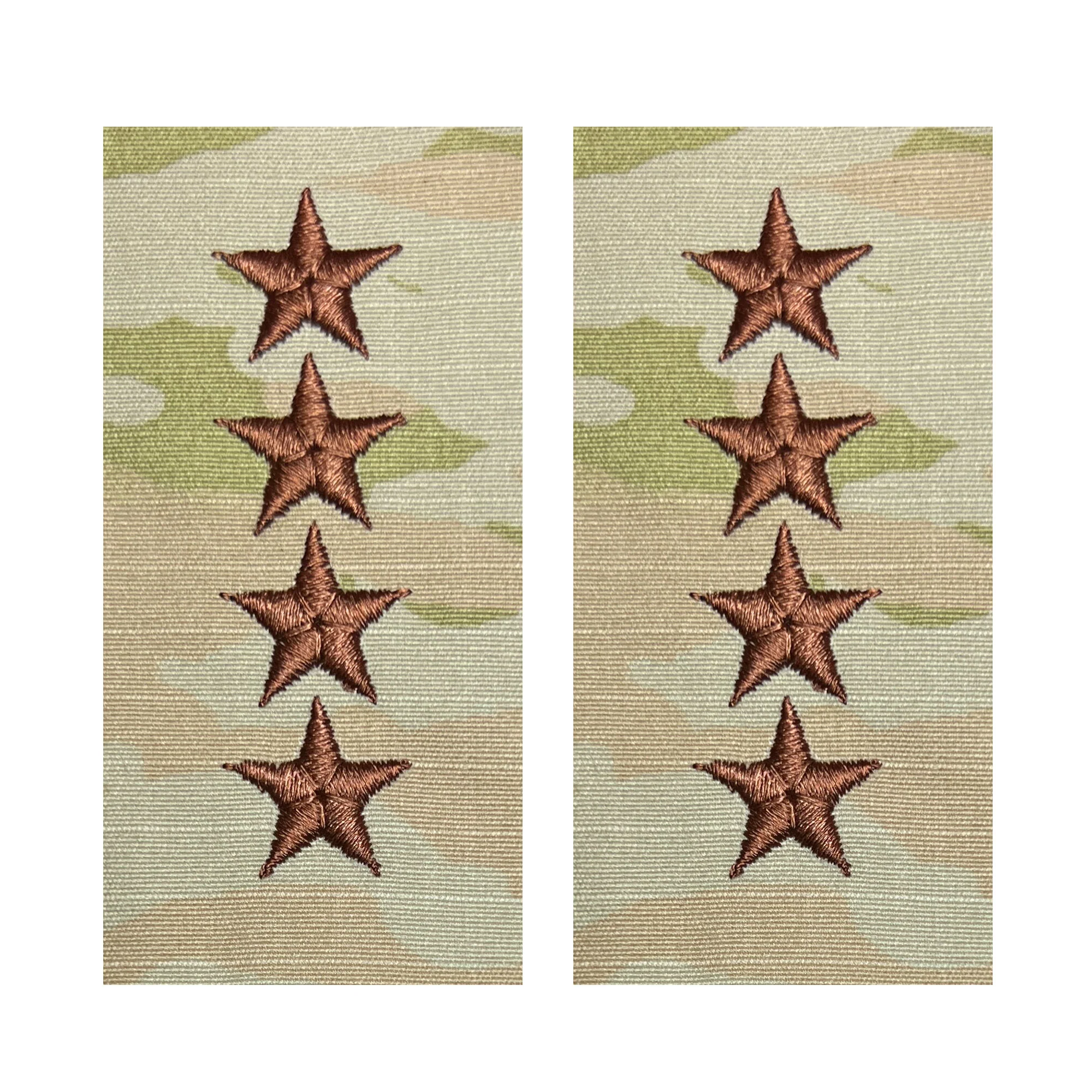 Air Force Embroidered OCP Sew On Officer Rank Insignia: General