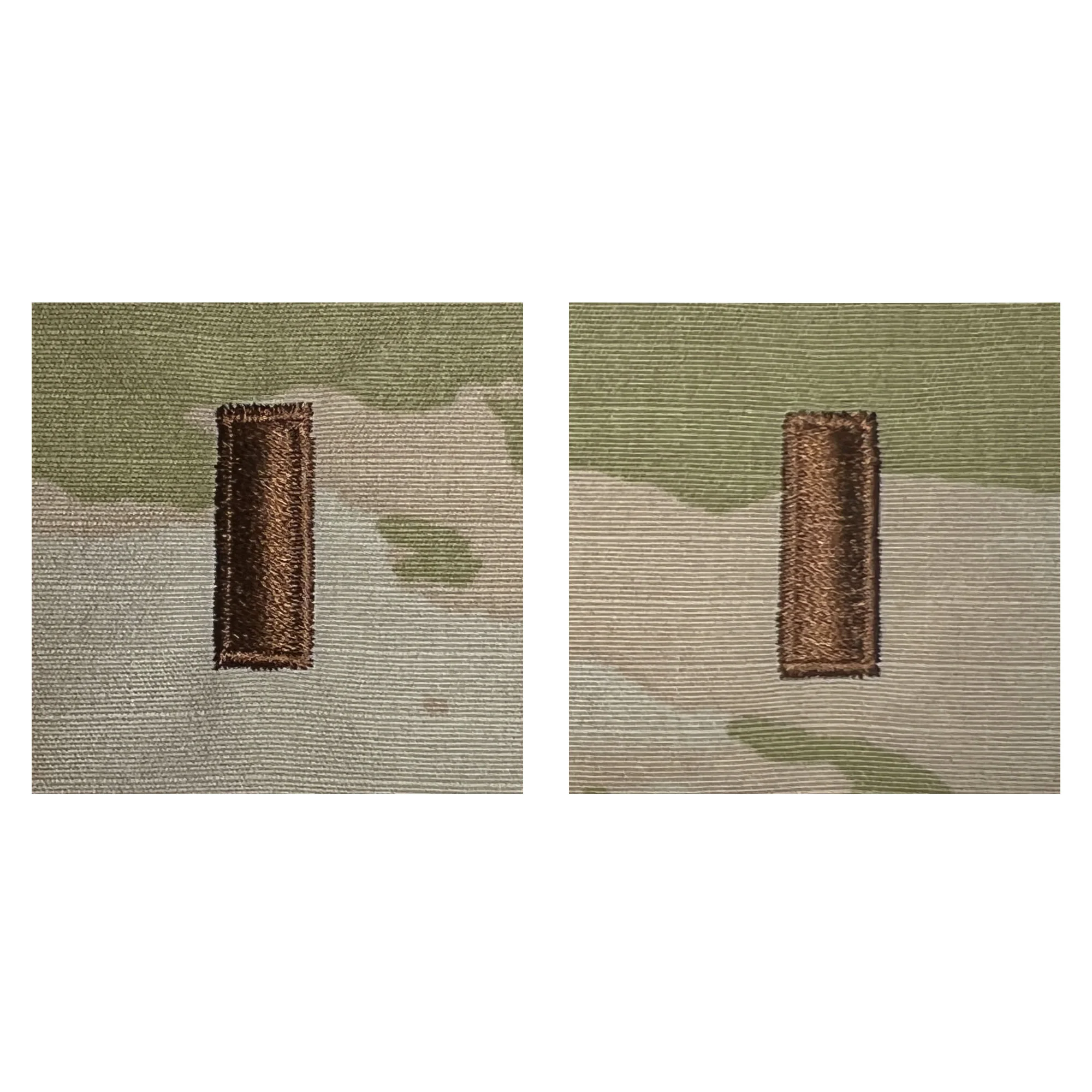 Air Force Embroidered OCP Sew on Officer Rank Insignia: Second Lieutenant