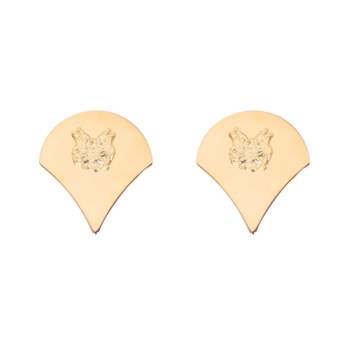 Army Chevron: Specialist 4 - 22k gold plated