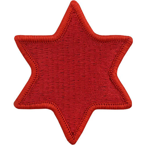 Army Patch: Sixth Infantry Division - color