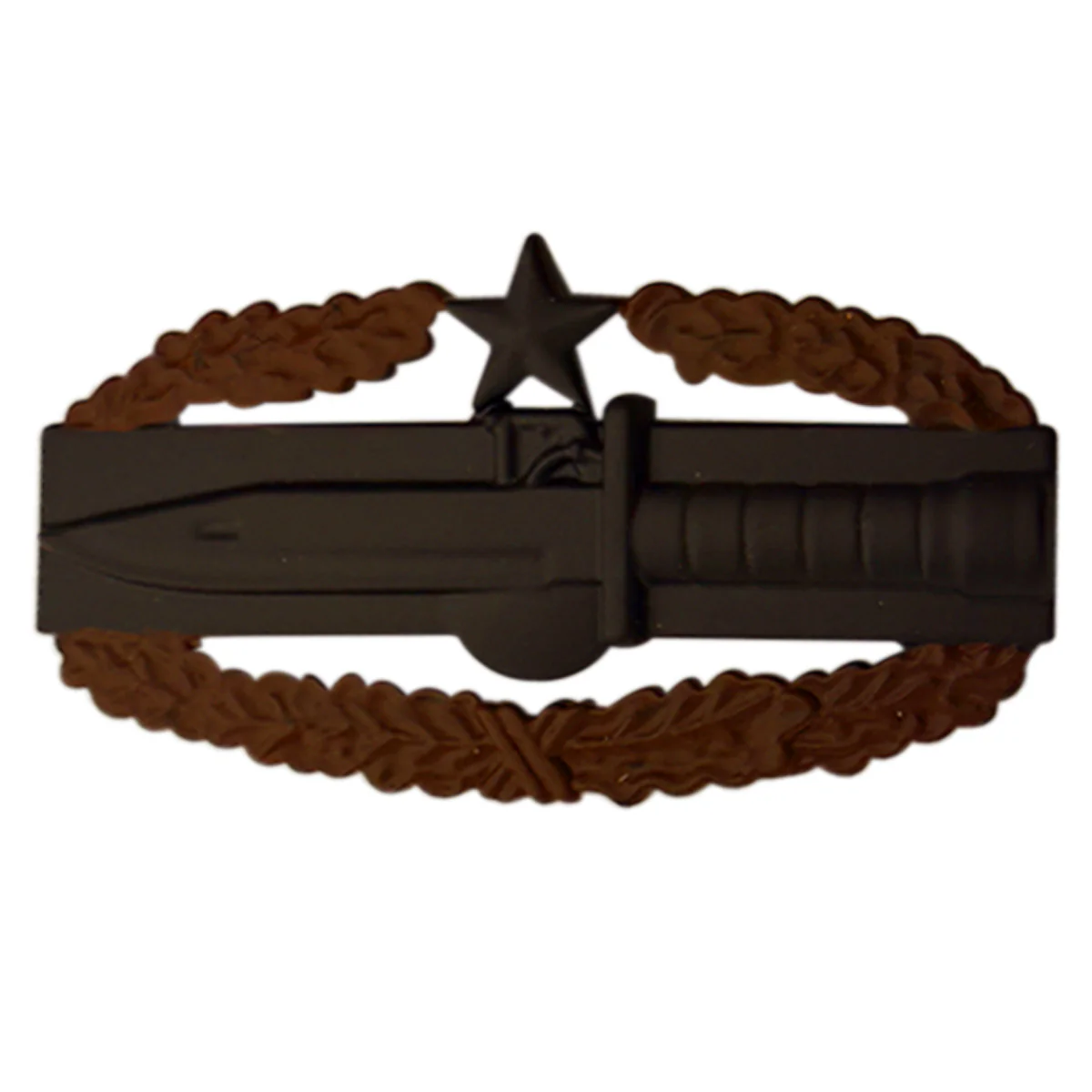 Army Badge: Master Combat Action Second Award - regulation size, subdued metal
