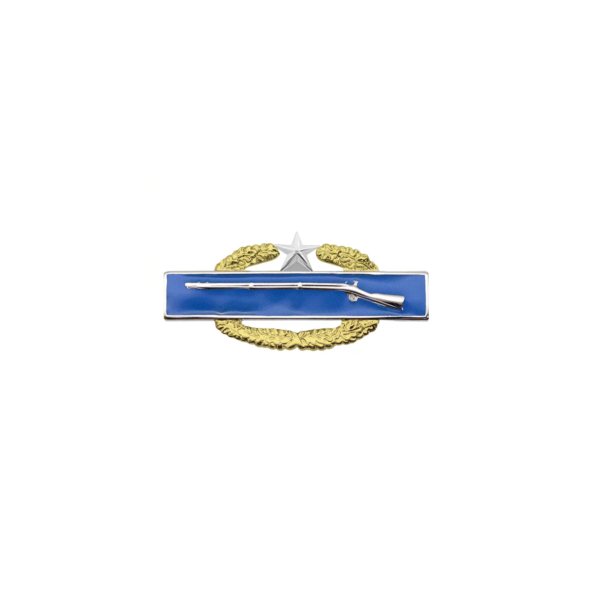 Army Badge: Master Combat Infantry Second Award - dress miniature size, mirror finish