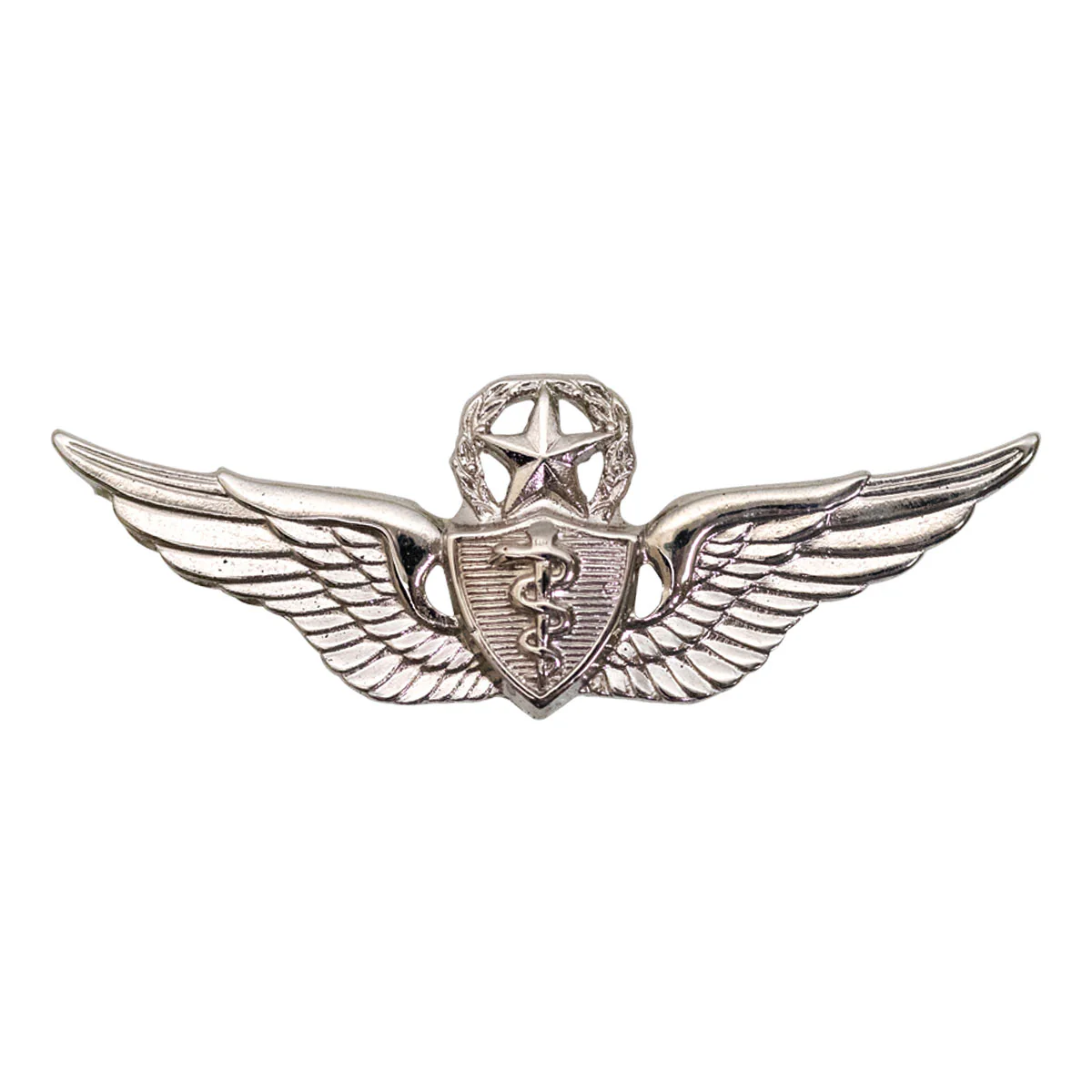 Army Badge: Master Flight Surgeon - 2" blouse miniature, mirror finish