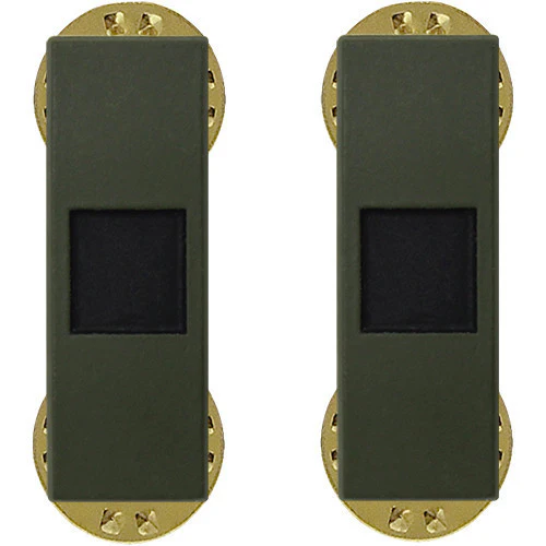 Army Insignia Rank: Warrant Officer 1 - black metal