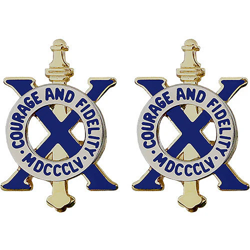 Army Crest: 10th Infantry Regiment - Courage and Fidelity MDCCC