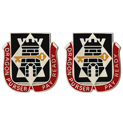 Army Crest: 126th Finance Battalion - Dragon Purser Pay Read
