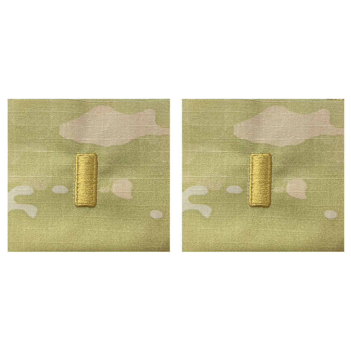 Army Embroidered OCP Sew on Rank Insignia: Second Lieutenant