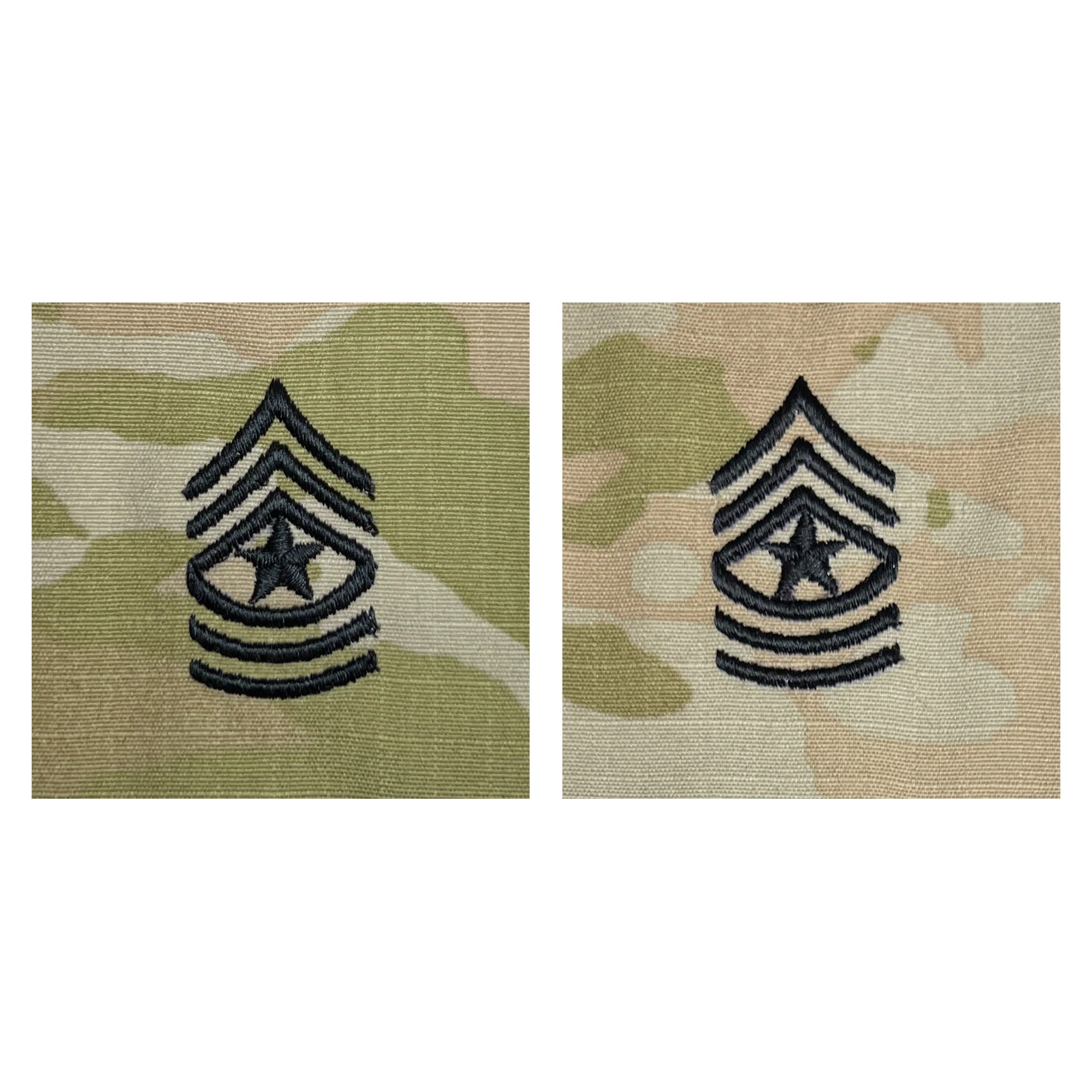 Army Embroidered OCP Sew on Rank Insignia: Sergeant Major