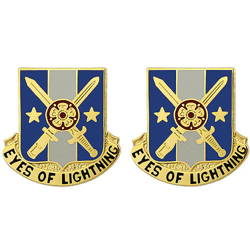 Army Crest: 125th Military Intelligence Battalion - Eyes of Lightning