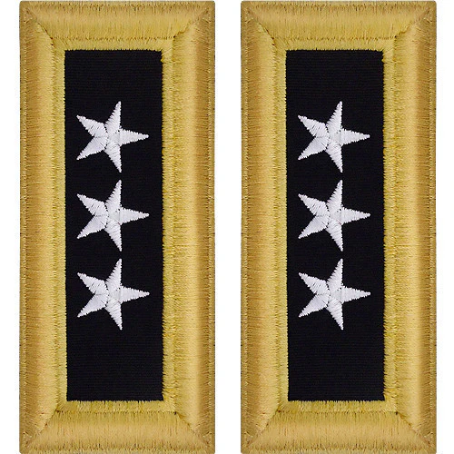 Army Shoulder Strap: Lieutenant General - female