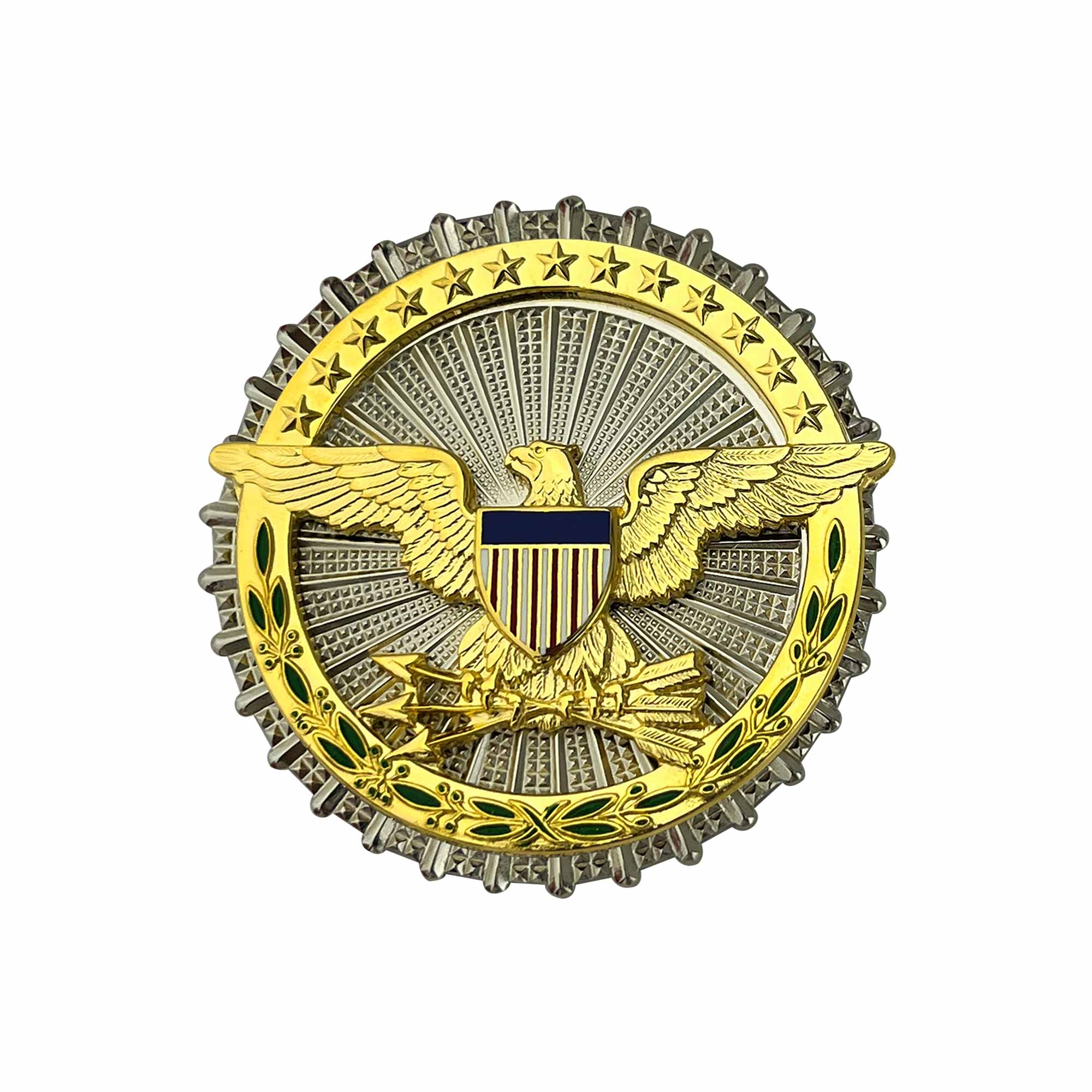 Army Identification Dress Badge: Secretary of Defense - mirror finish miniature size