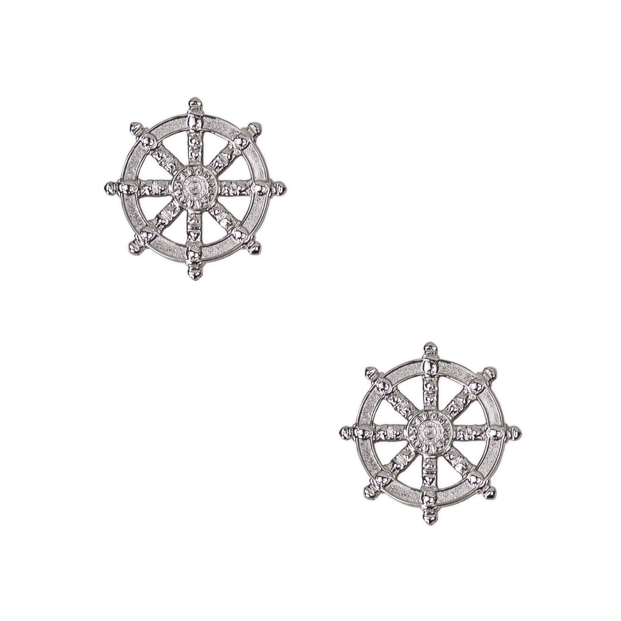 Army Officer Collar Device: Buddhist Chaplain - mirror finish