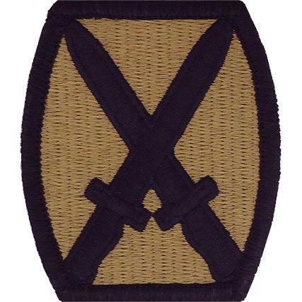Army Patch: 10th Mountain Division - embroidered on OCP