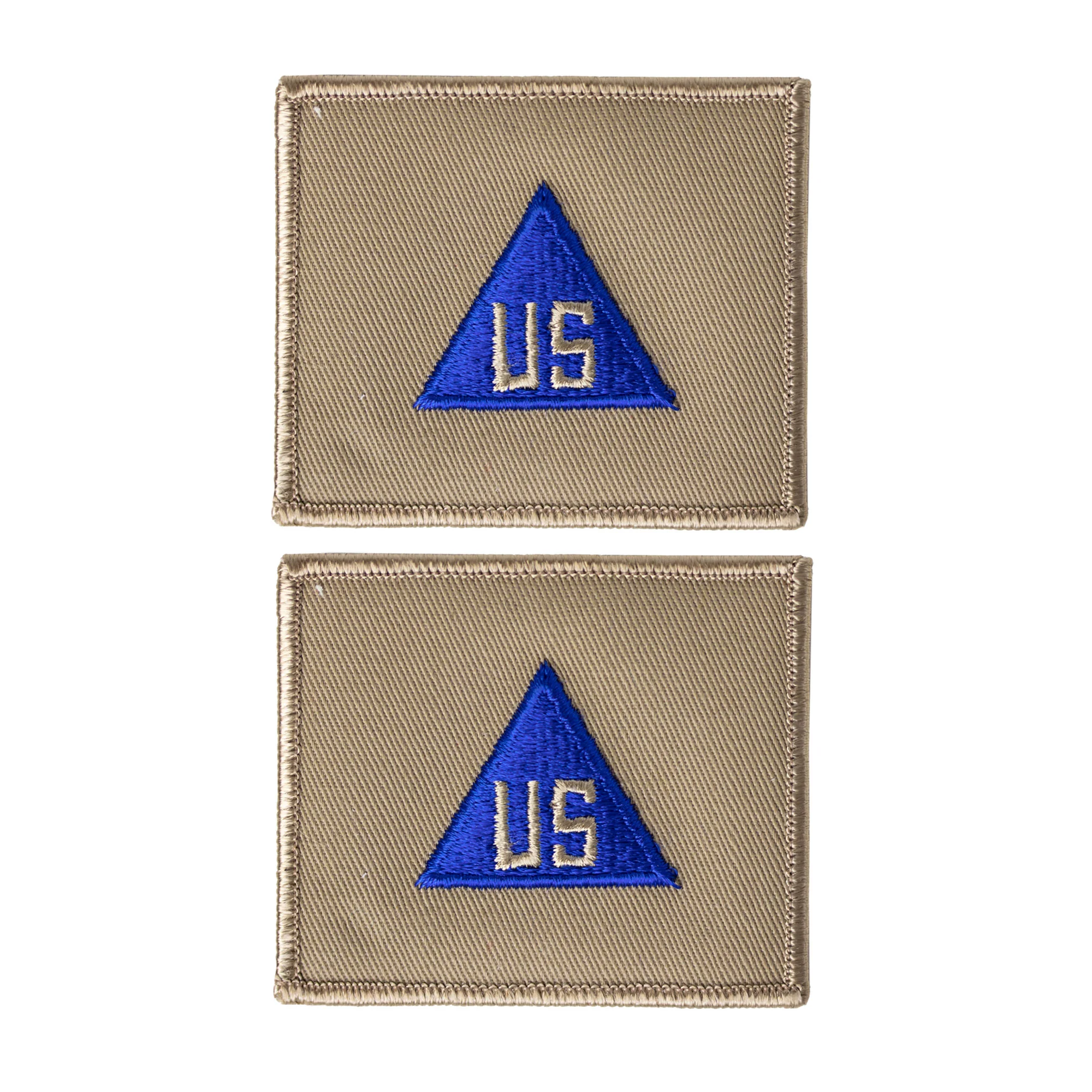 Army Patch: US Army Civilian In Field (Khaki/Blue) - color