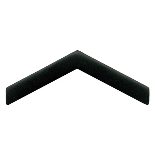 Army ROTC Chevron: Private - black metal