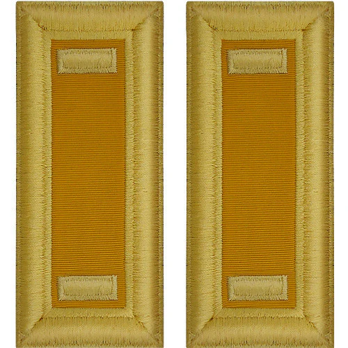 Army Shoulder Strap: Second Lieutenant Armor, female
