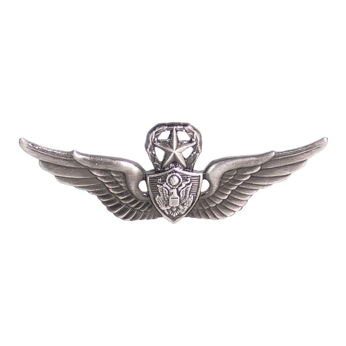 Army Badge: Master Aircraft Crewman: Aircrew - silver oxidized