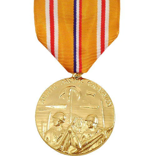 Full Size Medal: Asiatic Pacific Campaign - 24k Gold Plated