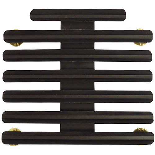 Ribbon Mounting Bar: 20 Ribbons - black metal 1/8" spacing