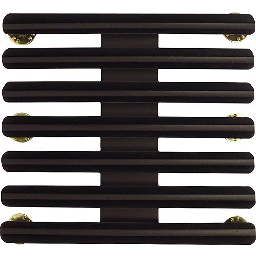 Ribbon Mounting Bar: 21 Ribbons - black metal 1/8" spacing