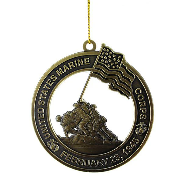 Christmas Tree Ornament: Marine Corps "IWO JIMA"