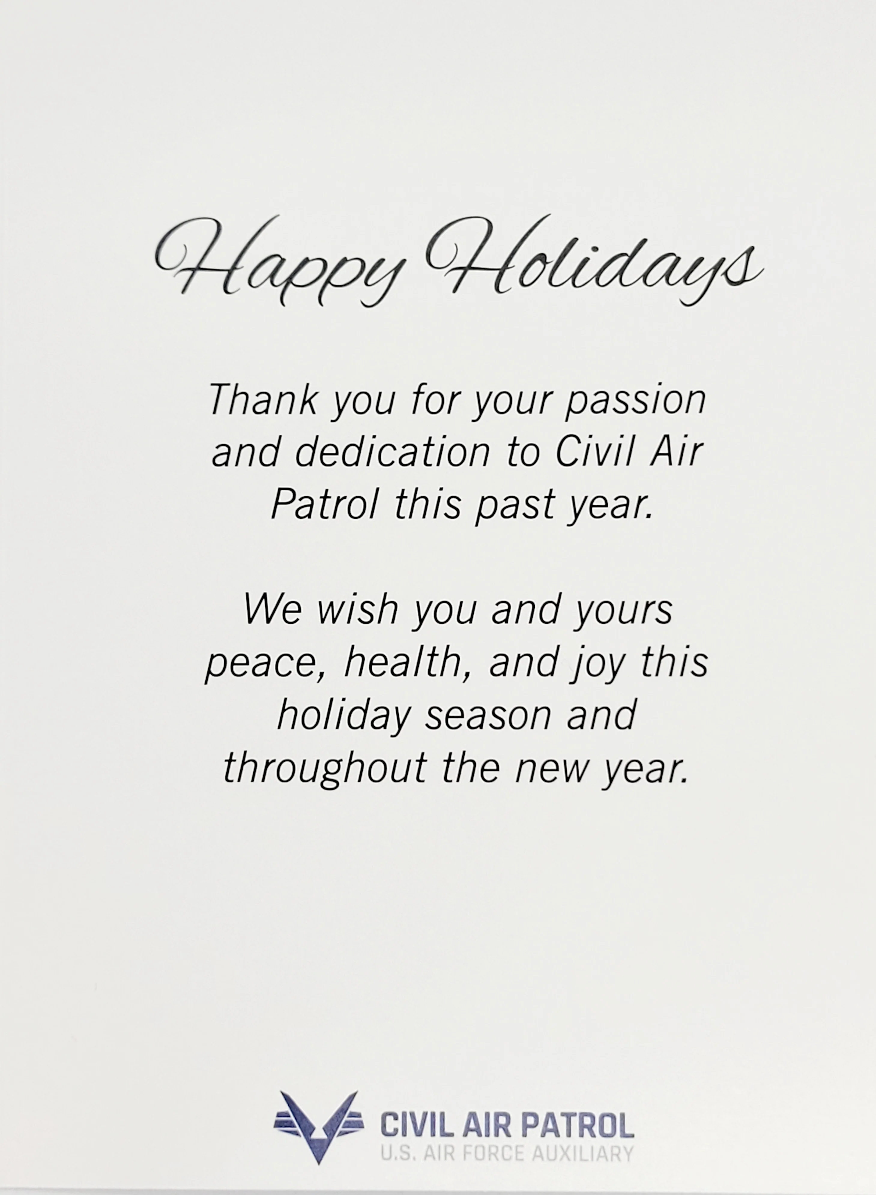 Civil Air Patrol Holiday Cards (Pack of 5) - Image 2
