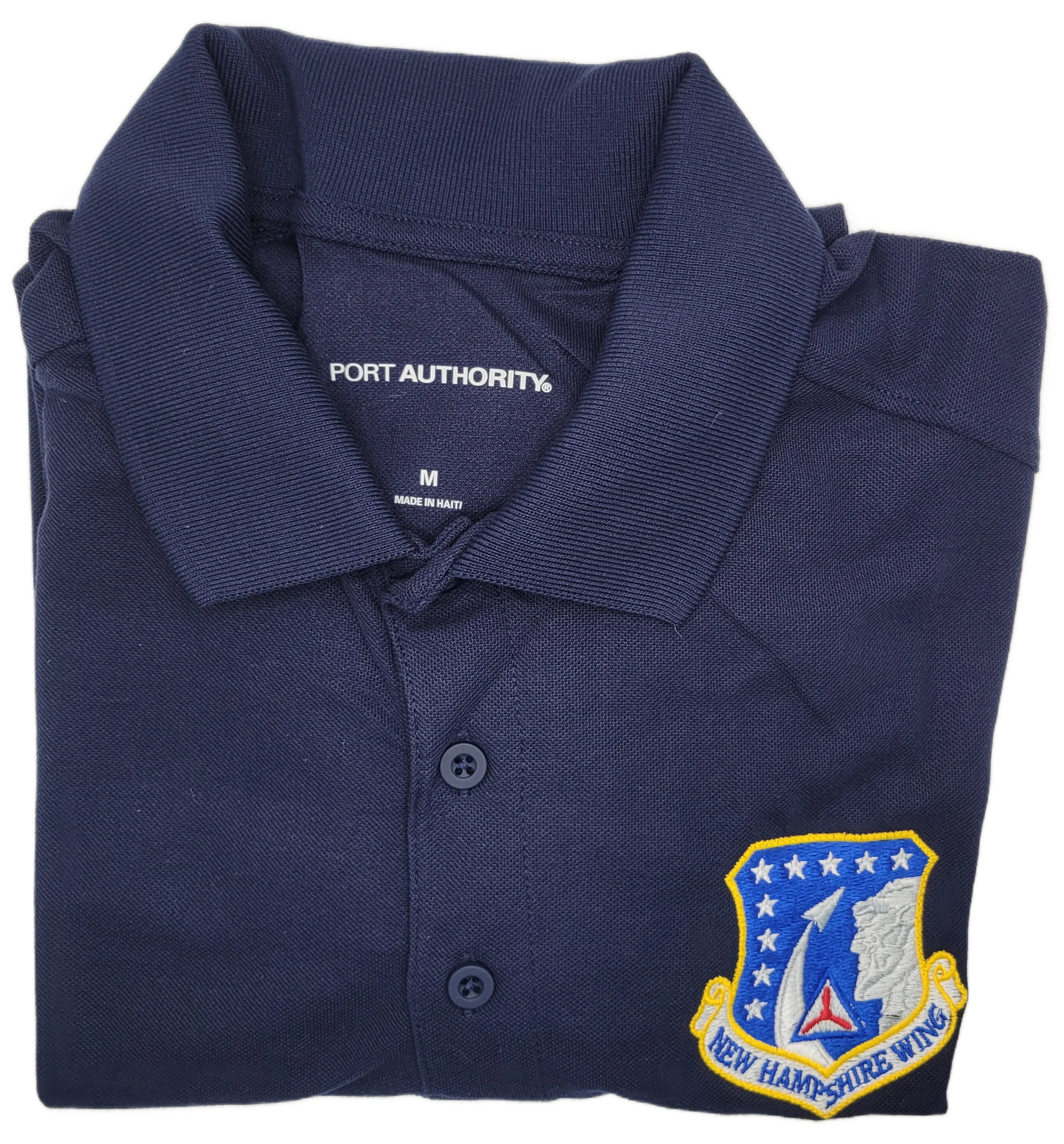 Civil Air Patrol Leisure Shirt: Polo (Navy Blue) with Wing/Region Emb Male - Image 12