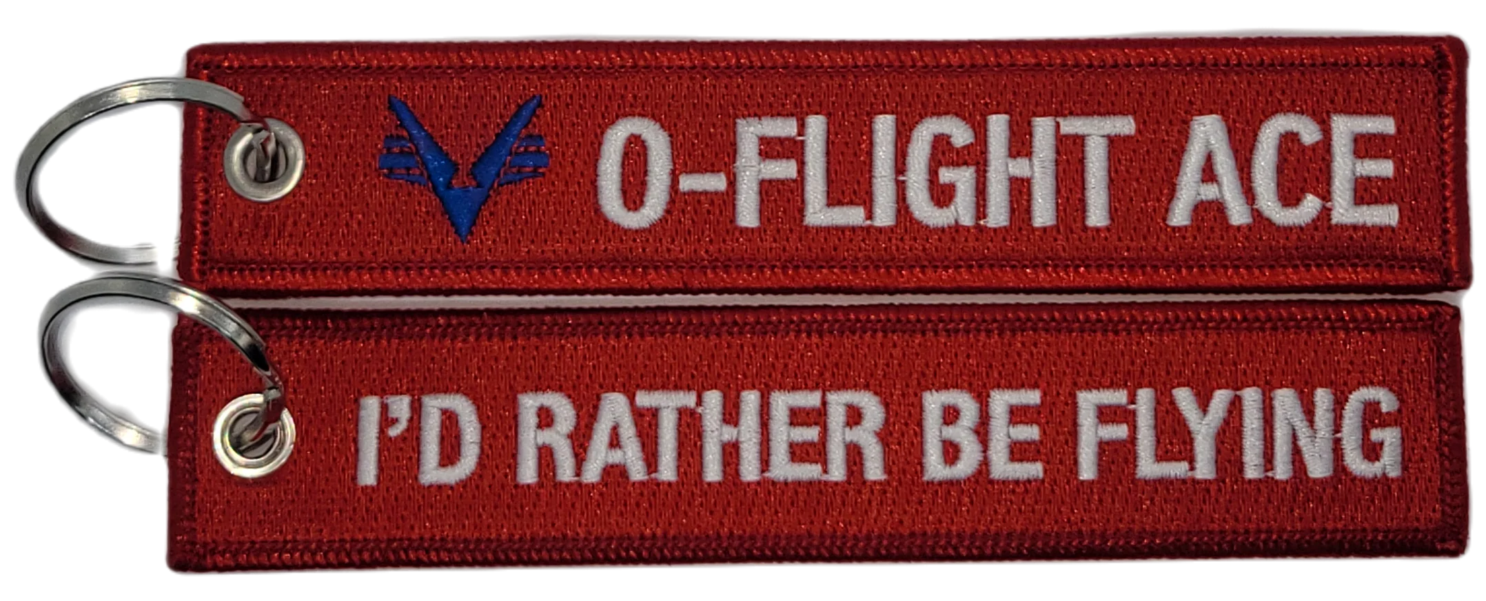 Civil Air Patrol: Red Key Chain (I'd rather be flying/O-Flight Ace)