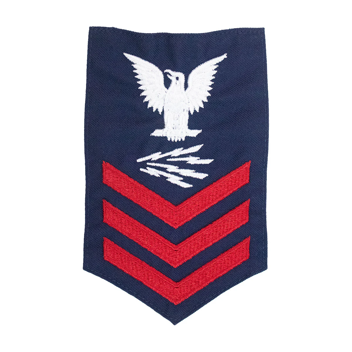 Coast Guard E6 Rating Badge: TELECOMMUNICATIONS SPECIALIST - Blue
