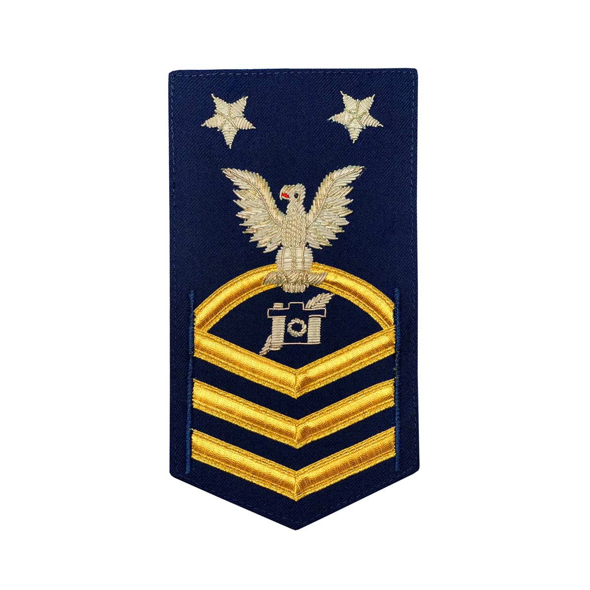 Coast Guard E9 Rating Badge: Public Affairs Specialist - blue