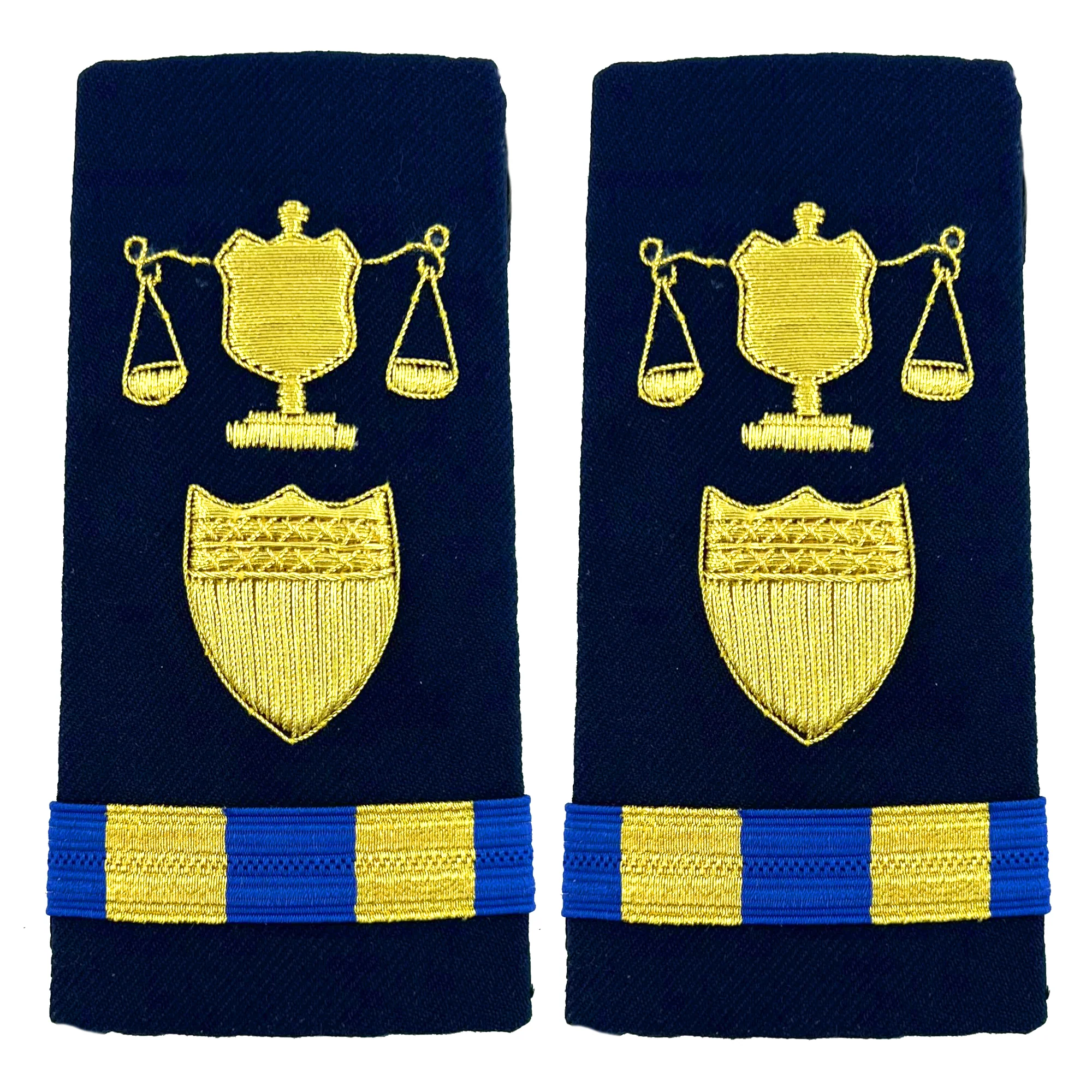 Coast Guard Shoulder Board: Enhanced Warrant Officer 2 Investigator