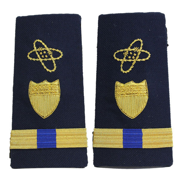 Coast Guard Shoulder Board: Enhanced Warrant Officer 4 Electronics