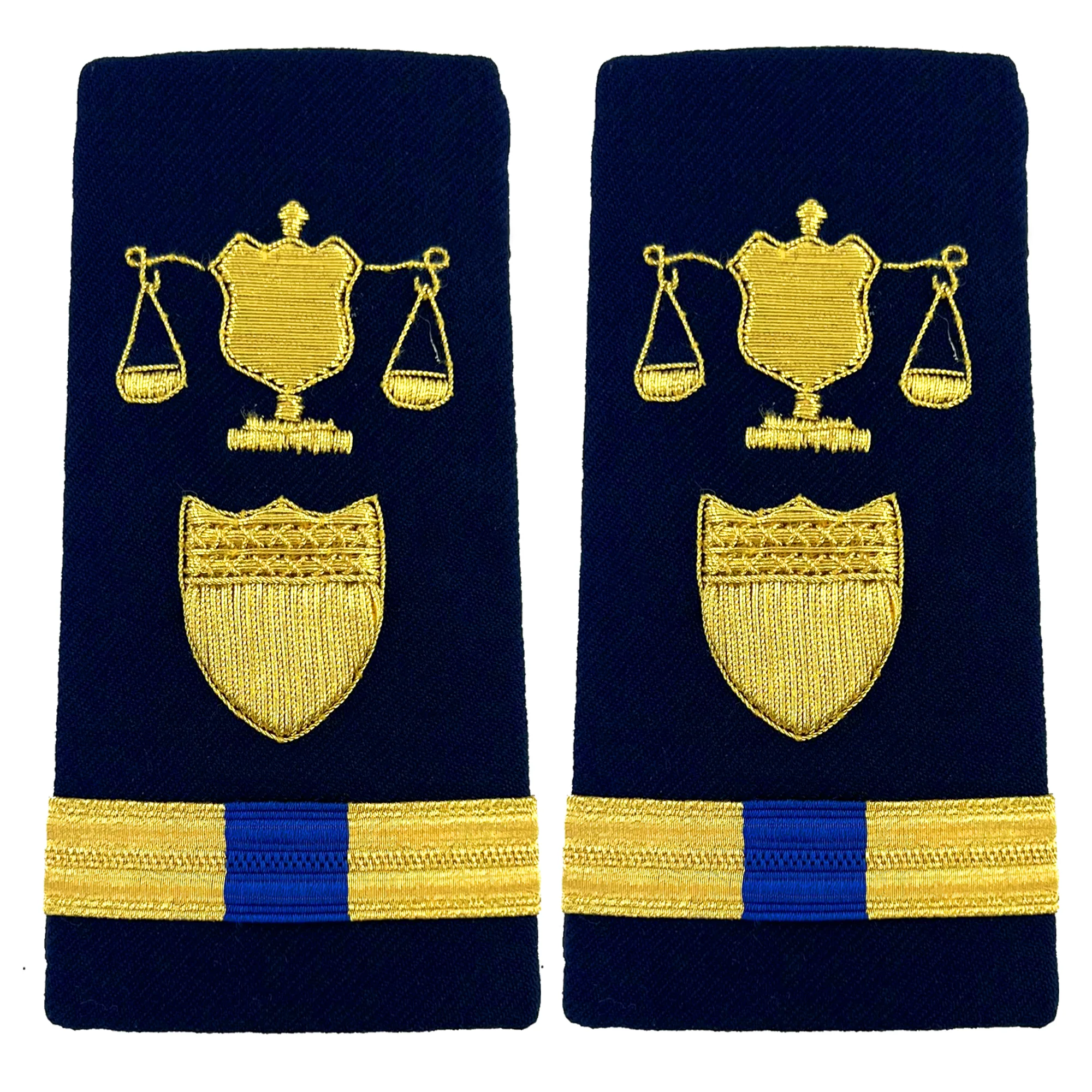 Coast Guard Shoulder Board: Enhanced Warrant Officer 4 Investigator