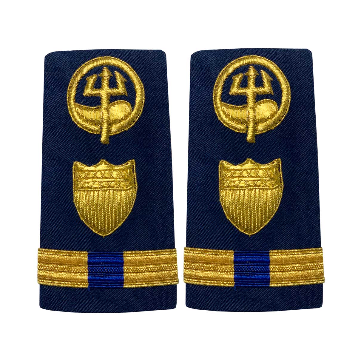 Coast Guard Shoulder Board: Enhanced Warrant Officer 4 Marine Safety Response - Female