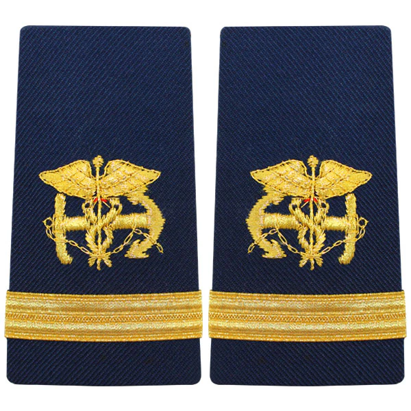 Coast Guard Shoulder Board: FEMALE Enhanced Public Health Service Ensign PHS