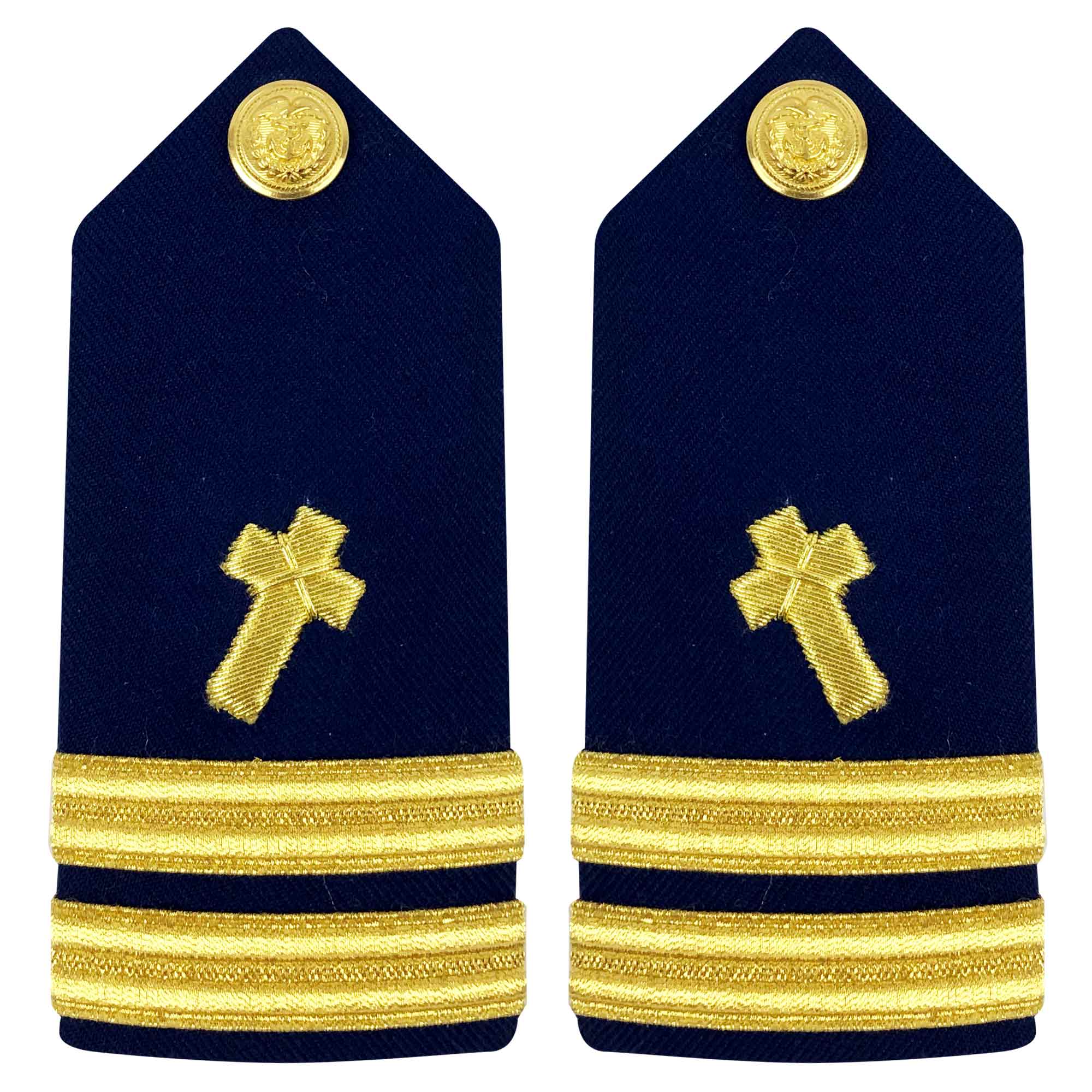 Coast Guard Shoulder Board: Lieutenant Christian Chaplain - Female
