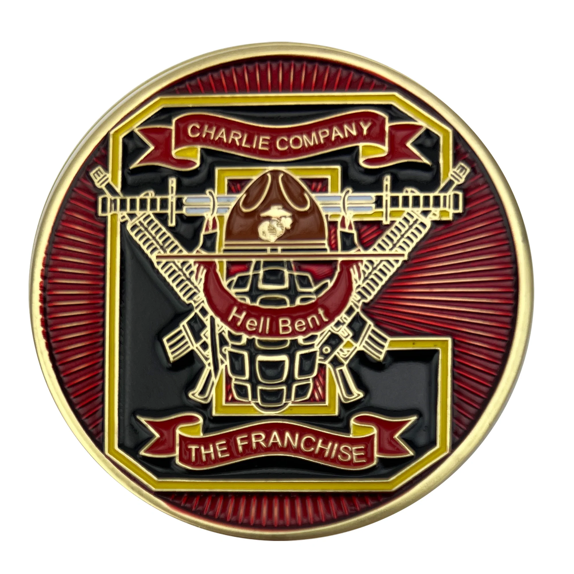 Marine Corps Coin: 2" Marine Corps Recruit Depot San Diego 1st Battalion Charlie Company