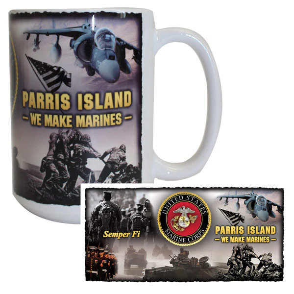 Marine Corps Mug - MCRD Parris Island - We Make Marines