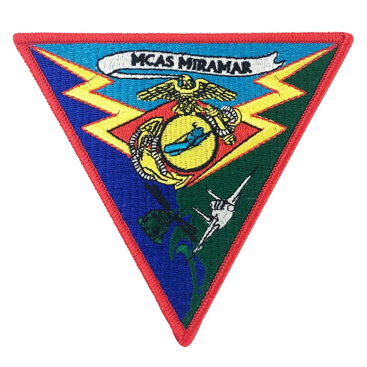Marine Corps Patch: MCAS Miramar with hook - color