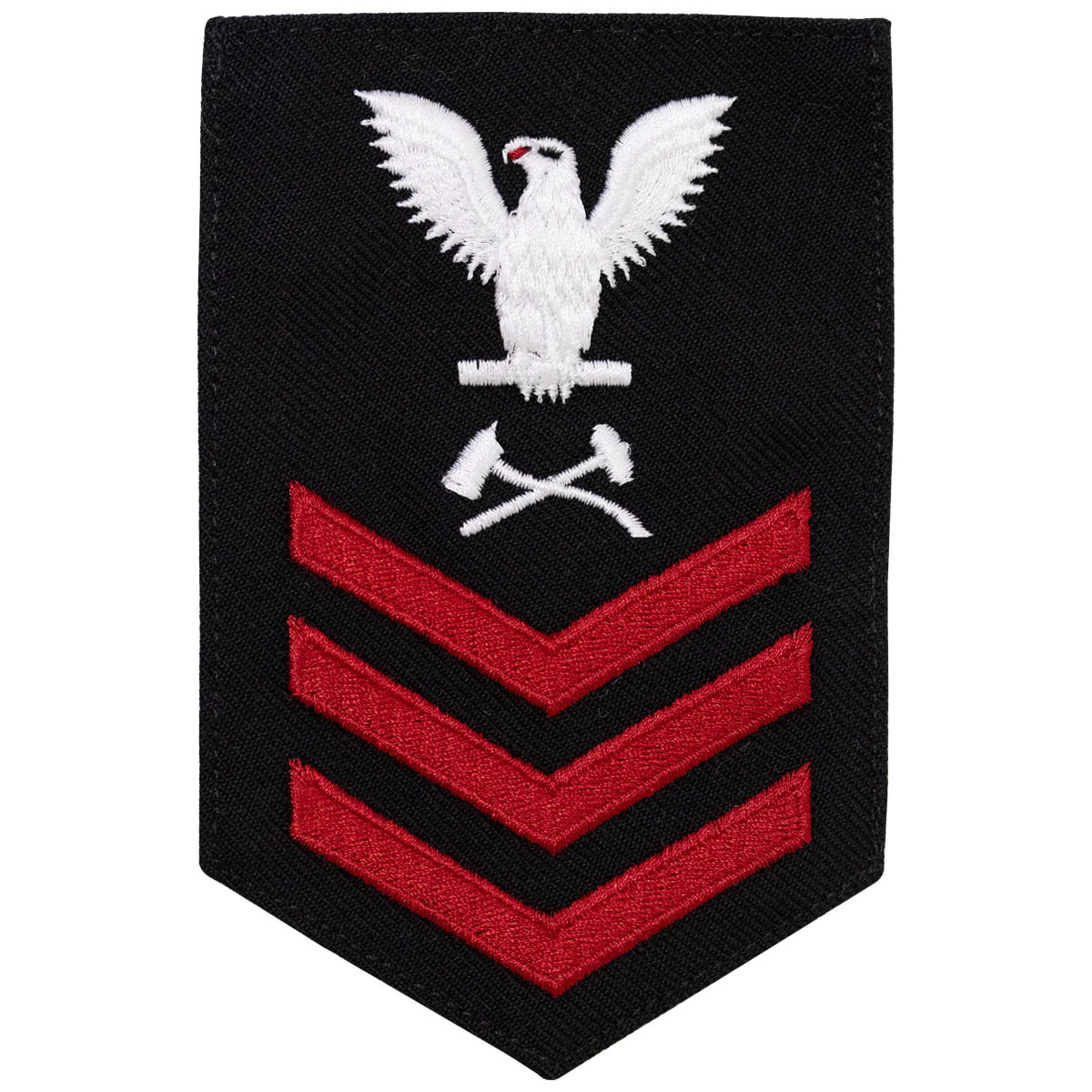 Navy E6 FEMALE Rating Badge: Damage Controlman - New Serge for Jumper