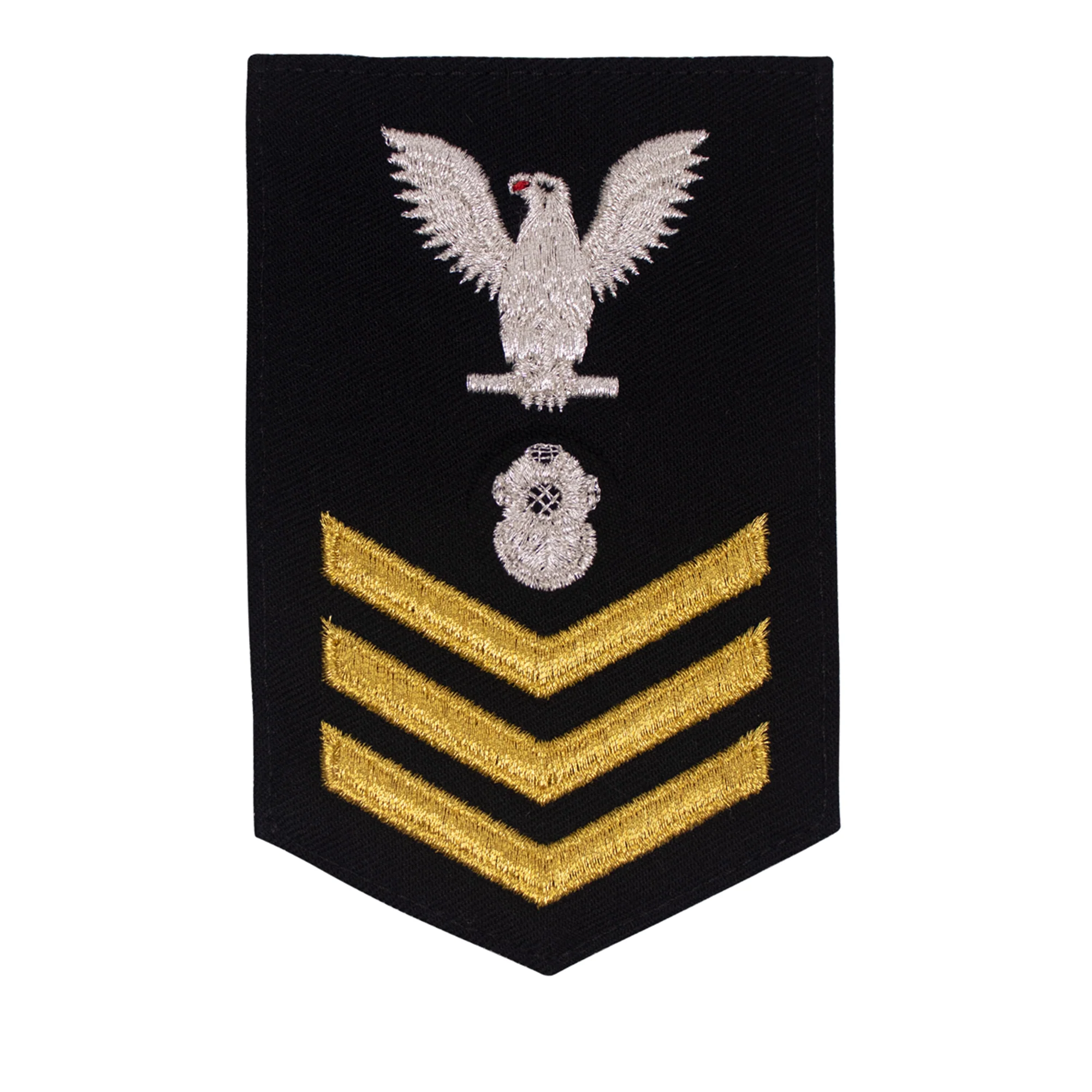 Navy E6 FEMALE Rating Badge: Navy Diver - New Serge for Jumper