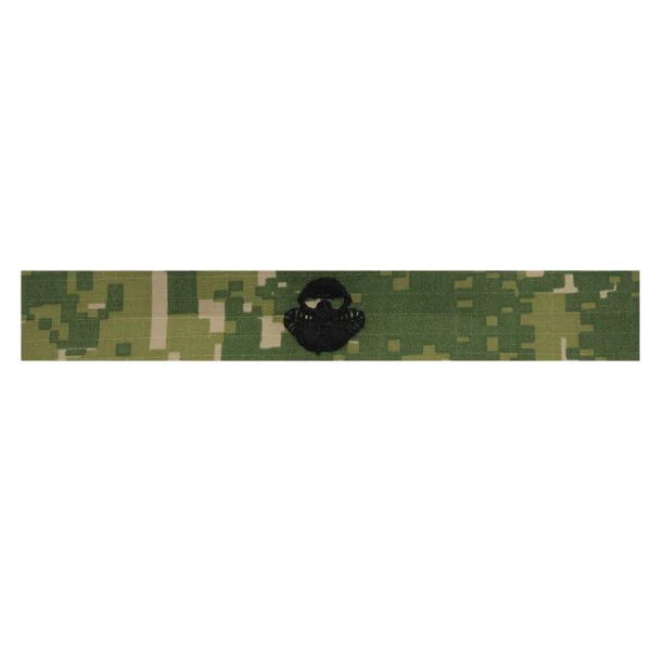 Navy Embroidered Badge: Combatant Diver - Woodland Digital NWUIII
