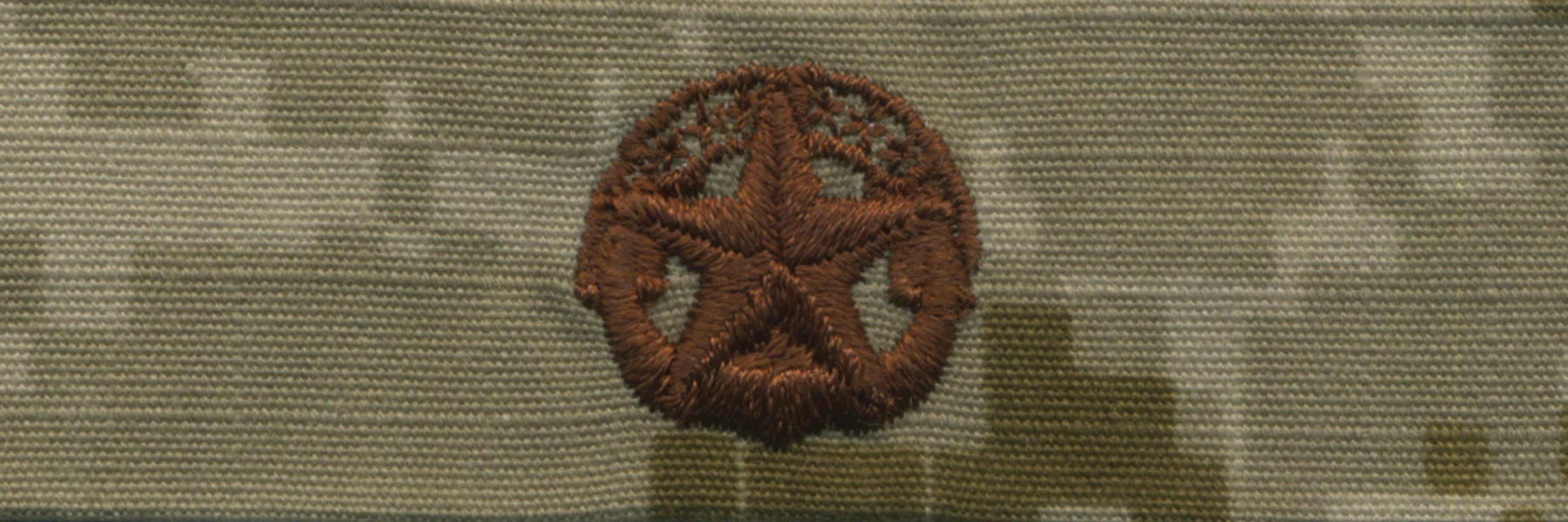 Navy Embroidered Badge: Command At Sea - Desert Digital