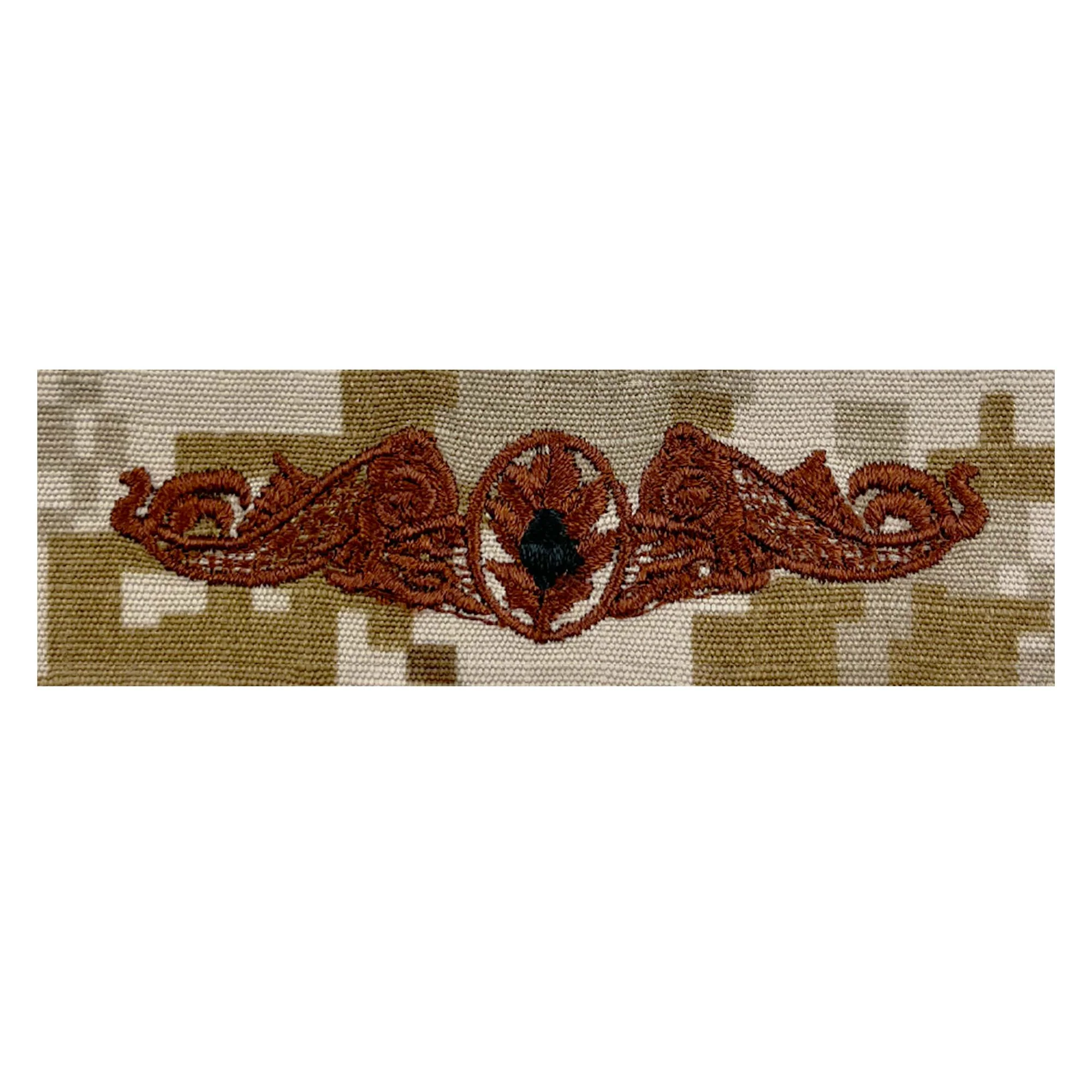 Navy Embroidered Badge: Submarine Medical - Desert Digital
