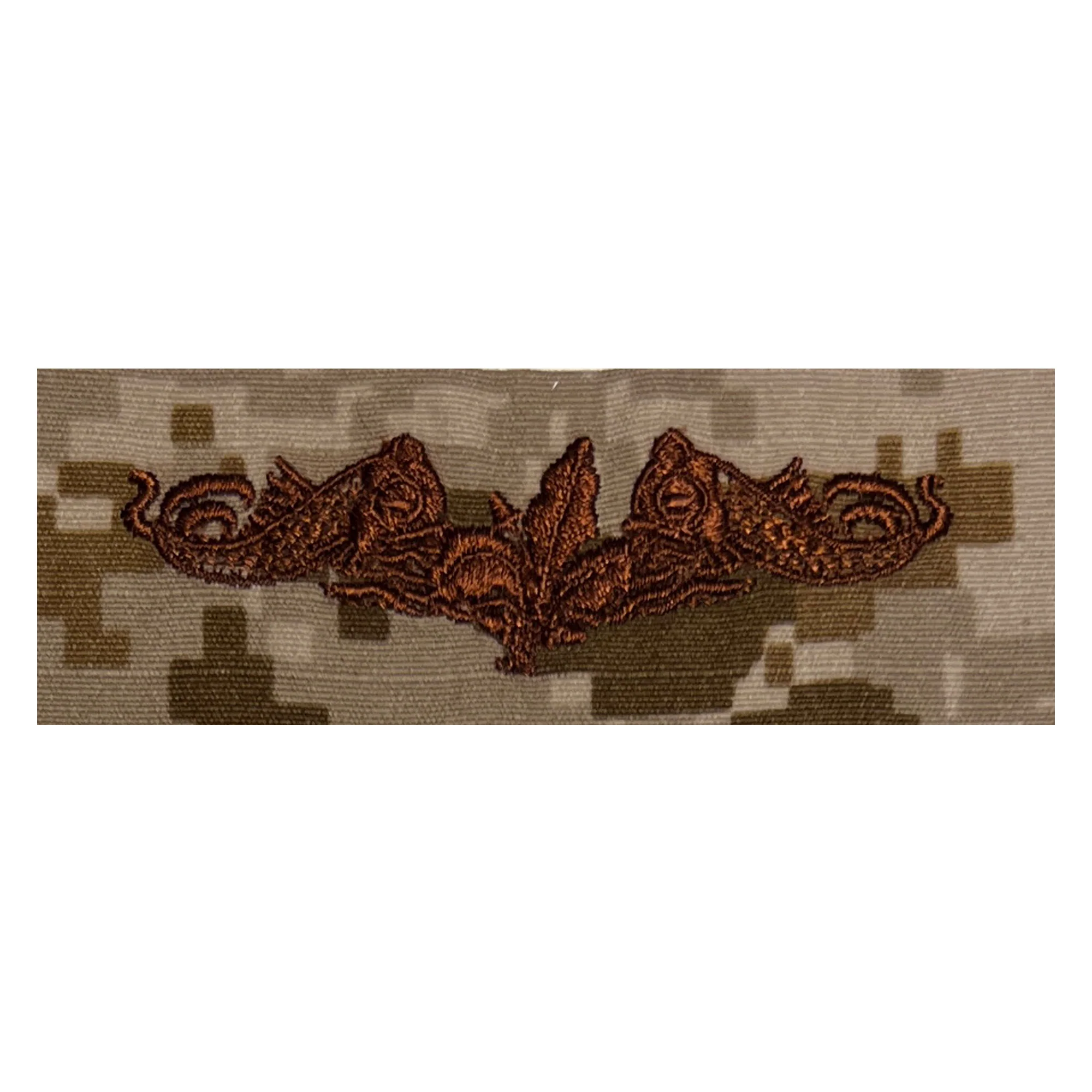 Navy Embroidered Badge: Submarine Supply - Desert Digital