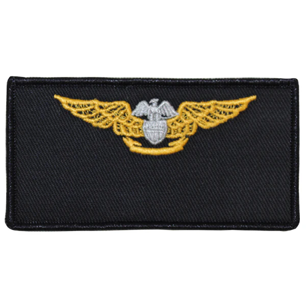 Navy FRV Cloth Blank Name-tag: Professional Aviation Maintenance Officer with Hook