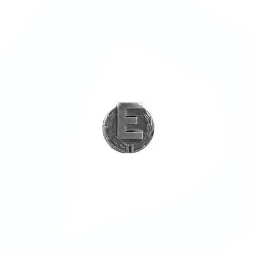 NO PRONG Ribbon Attachments: Letter E with Wreath