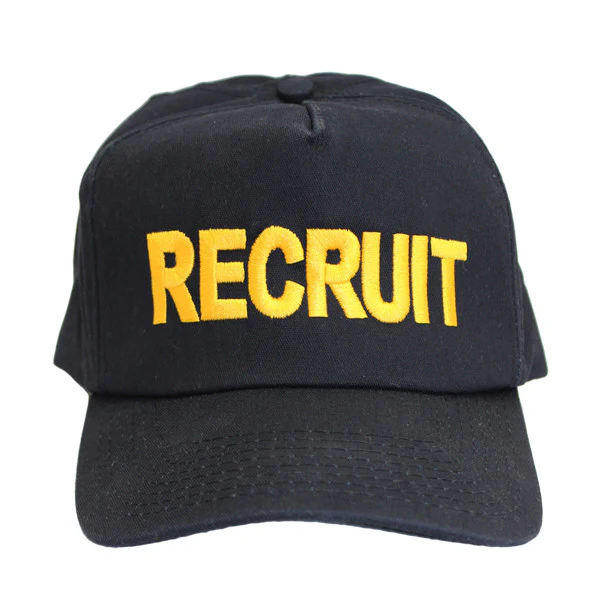 NSCC / NLCC Recruit Ball Cap - Black with adjustable back
