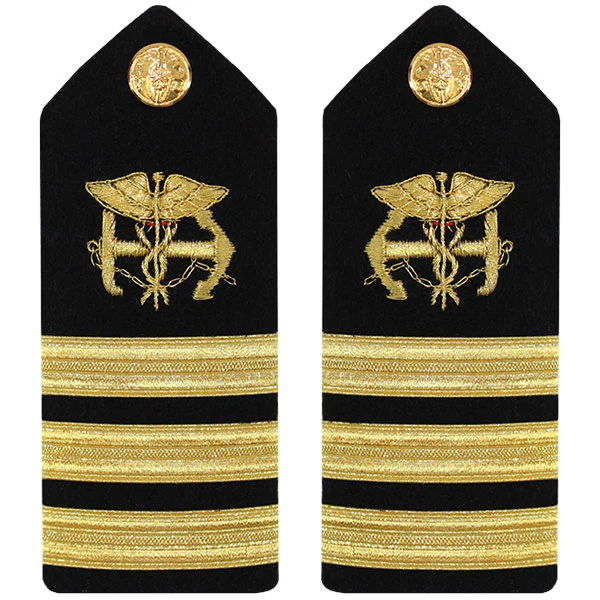 Public Health Service PHS FEMALE Hard Shoulder Board: Commander