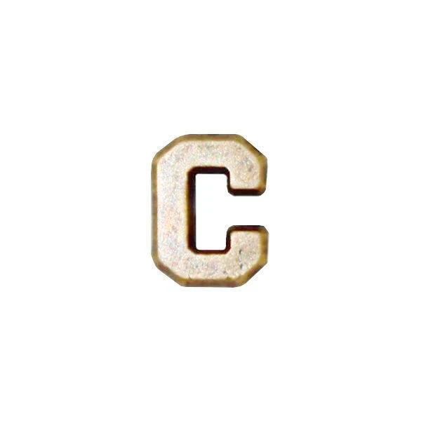Letter C Attachment for Ribbon and Full Size Medal 1/4" - gold